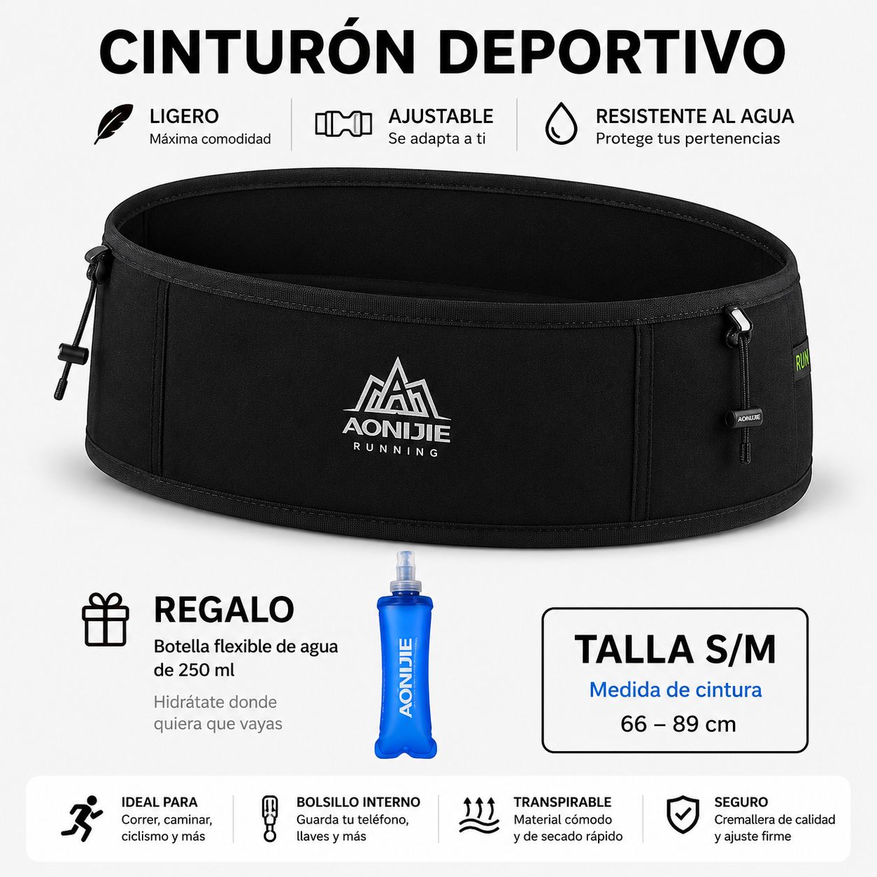 RIÑONERA PARA CORRER | CINTURON INVISIBLE