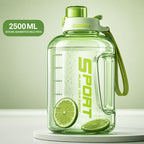 BOTELLA DE AGUA DE GRAN CAPACIDAD CON TAPA DE PAJITA