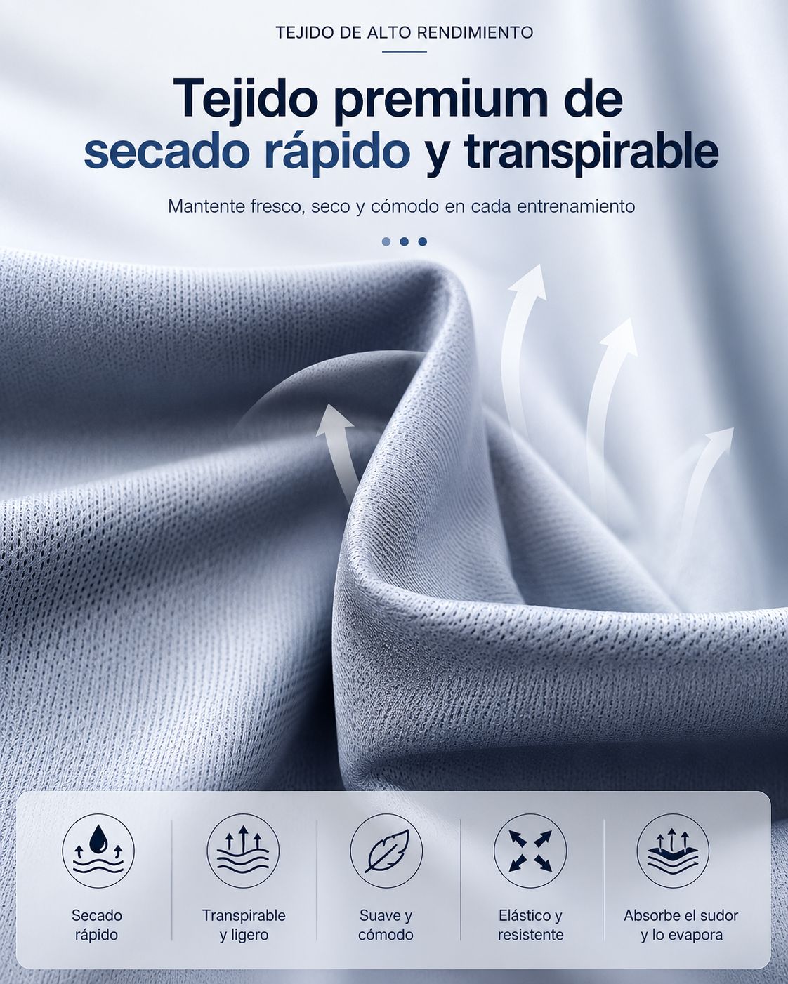 CAMISETA DE SECADO RAPIDO PARA HOMBRE