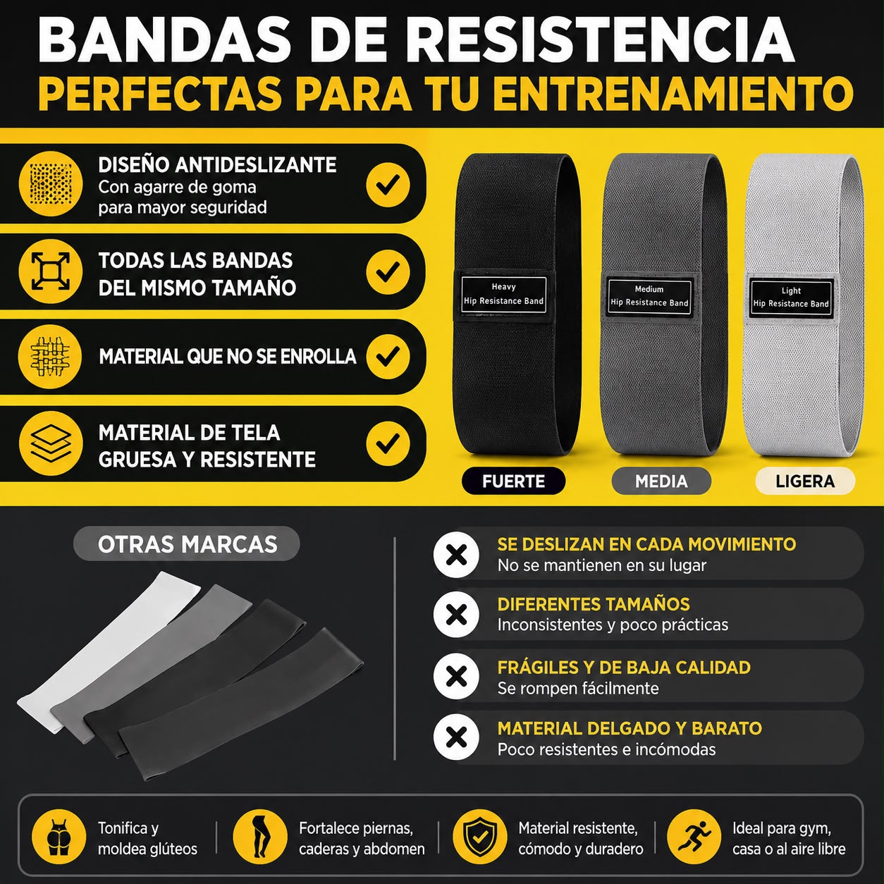 BANDAS ELASTICAS DE ENTRENAMIENTO